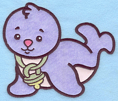 Embroidery Design: Baby Seal applique 5.78w X 5.00h