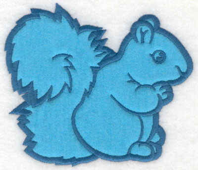 Embroidery Design: Squirrel applique5.00w X 4.33h