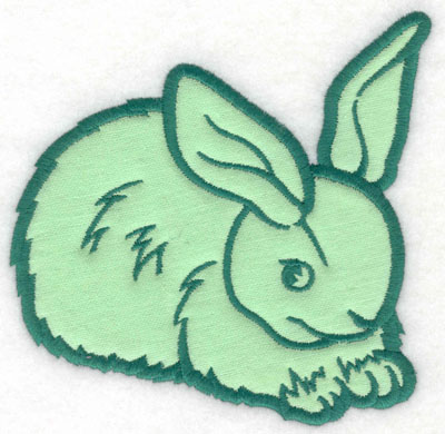 Embroidery Design: Bunny applique4.90w X 5.00h