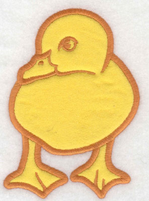 Embroidery Design: Duck applique front view3.47w X 5.00h