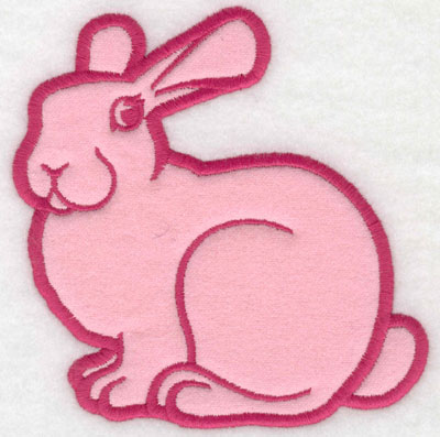 Embroidery Design: Rabbit applique5.00w X 4.96h