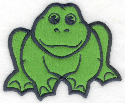 Embroidery Design: Frog applique5.00w X 4.13h