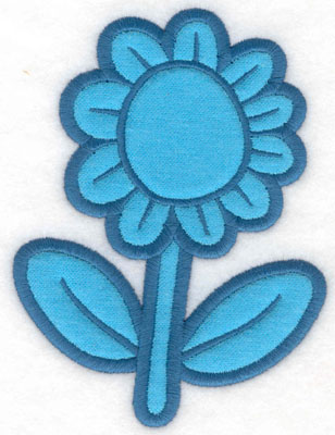 Embroidery Design: Flower applique3.74w X 5.00h