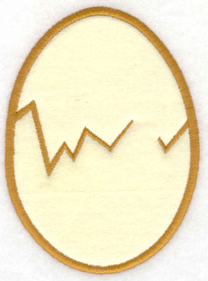 Embroidery Design: Egg applique3.65w X 5.00h