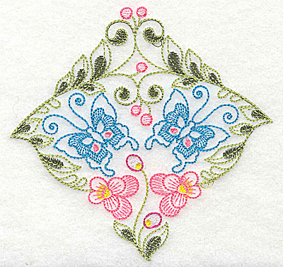 Embroidery Design: Brilliant Butterfly A medium 5.01w X 4.88h