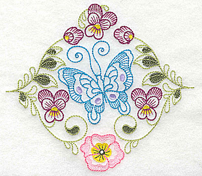 Embroidery Design: Brilliant Butterfly C medium 5.51w X 4.90h