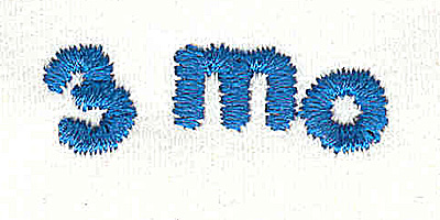 Embroidery Design: Closet divider boys 3 mo 4.53w x 0.94h
