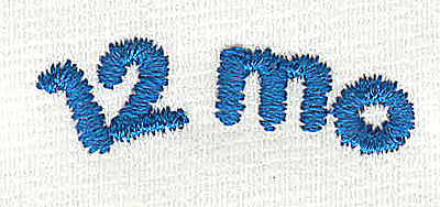 Embroidery Design: Closet divider boys 12 mo 4.56w X 1.41h