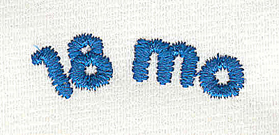 Embroidery Design: Closet divider boys 18 mo 4.56w X 1.42h