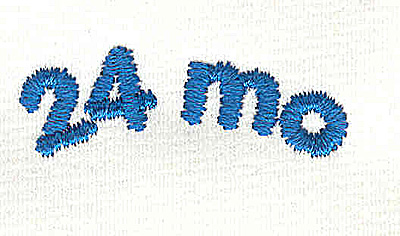 Embroidery Design: Closet divider boys 24 mo 4.57w X 1.46h