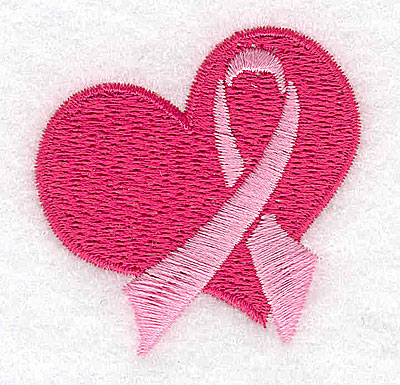 Embroidery Design: Heart with ribbon small 1.97w X 1.98h