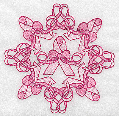 Embroidery Design: Bows and ribbons large 4.96w X 4.96h