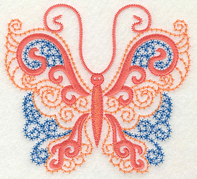 Embroidery Design: Butterfly 6 large 4.94w X 4.51h