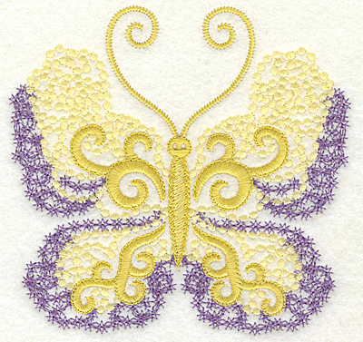 Embroidery Design: Butterfly 7 large 4.95w X 4.75h