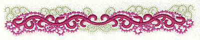 Embroidery Design: Curly swirls border 6.95w X 1.15h