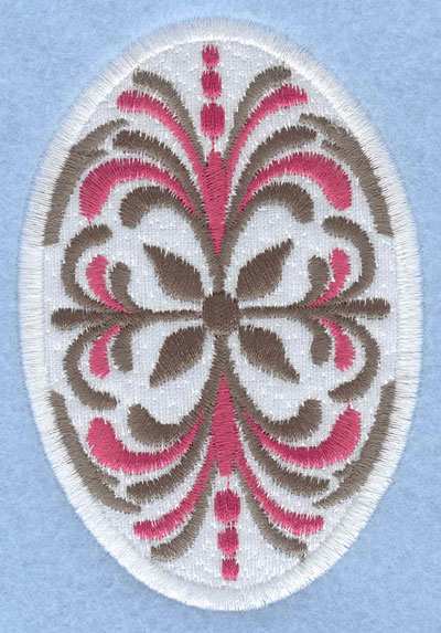 Embroidery Design: Easter egg applique large pattern2.66w X 3.90h