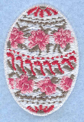 Embroidery Design: Easter egg small rose daisy1.36w X 2.01h