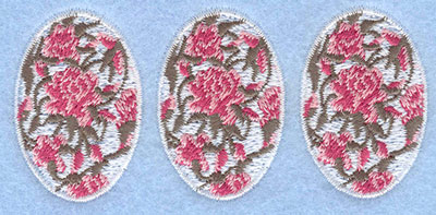 Embroidery Design: Three eggs rose3.87w X 1.78h