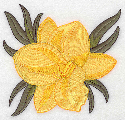 Embroidery Design: Daffodil large 5.00w X 4.82h