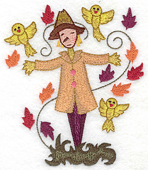 Embroidery Design: Scarecrow large 4.23w X 4.97h