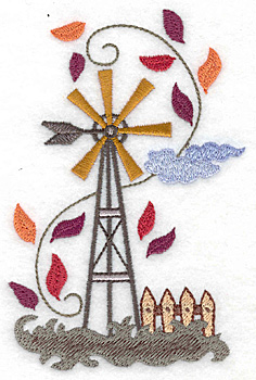 Embroidery Design: Weather vane large 3.29w X 4.98h