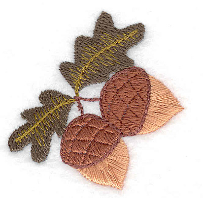 Embroidery Design: Acorns 1.93w X 1.97h