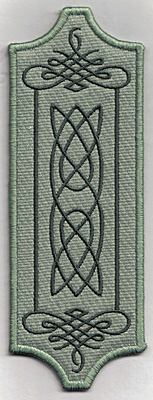 Embroidery Design: Bookmark 104 Celtic flourishes6.86w X 2.51h