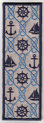 Embroidery Design: Bookmark 107 nautical6.94w X 2.38h