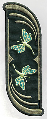 Embroidery Design: Bookmark 110 fairies 6.77w X 2.56h