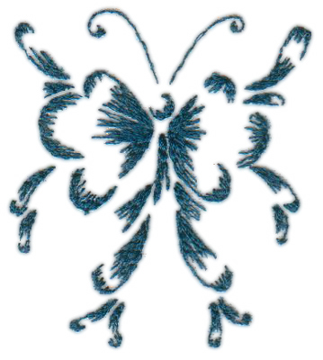 Embroidery Design: Butterfly (Small)2.42" x 2.76"