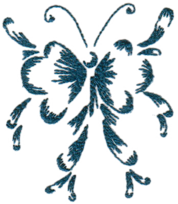 Embroidery Design: Butterflies and Bubbles3.75" x 4.28"