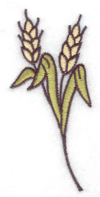 Embroidery Design: Wheat sheaf 1.68w X 3.51h