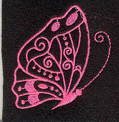 Embroidery Design: Butterfly C 2.10w X 2.21h