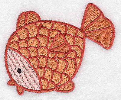 Embroidery Design: Fish large 3.12w X 2.63h