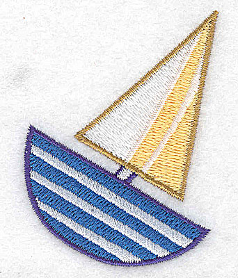 Embroidery Design: Sailboat 2.02w X 2.78h