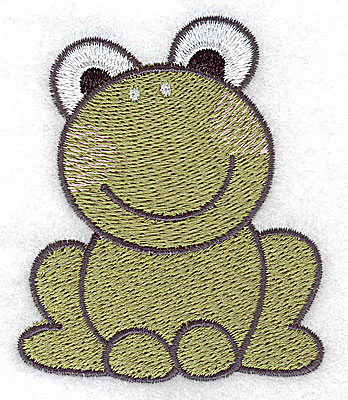 Embroidery Design: Frog 2.54w X 3.03h
