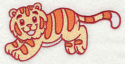 Embroidery Design: Tiger large 4.92w X 2.50h