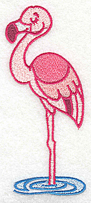 Embroidery Design: Flamingo large2.11w X 4.86h