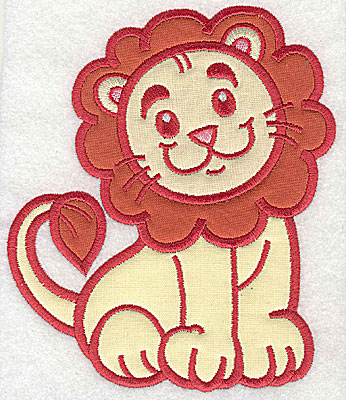 Embroidery Design: Lion three appliques 5.82w X 4.97h