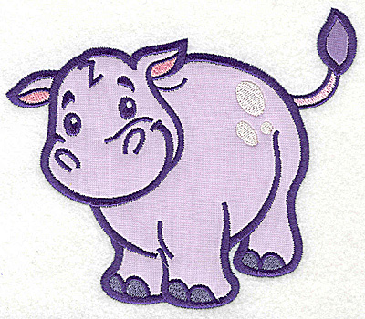 Embroidery Design: Hippopotamus two appliques 5.69w X 4.94h