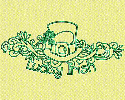 Embroidery Design: Lucky Irish 2.75w X 5.88h