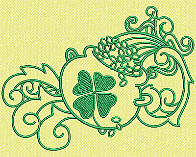Embroidery Design: Pot Of Gold 3.50w X 4.63h