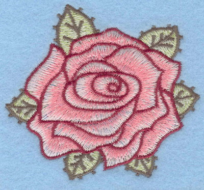 Embroidery Design: Rose large3.30w X 3.01h