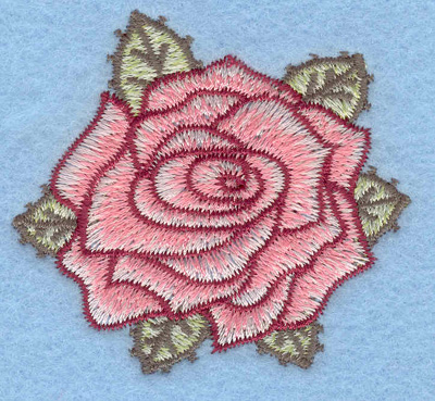 Embroidery Design: Rose small2.21w X 2.02h