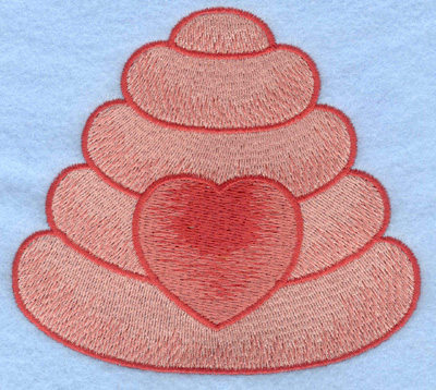 Embroidery Design: Beehive with heart large4.56w X 4.10h