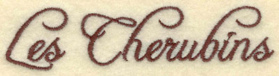 Embroidery Design: Les Cherubins4.27w X 1.03h