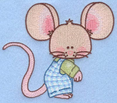 Embroidery Design: Boy mouse large5.00w X 4.19h