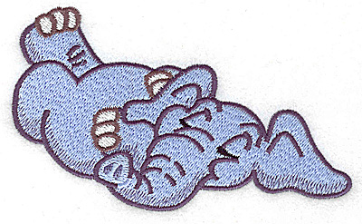 Embroidery Design: Elephant on back large 4.97w X 3.00h