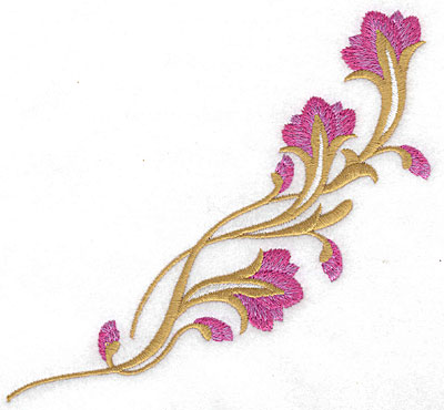 Embroidery Design: Floral branch large 5.76w X 5.29h