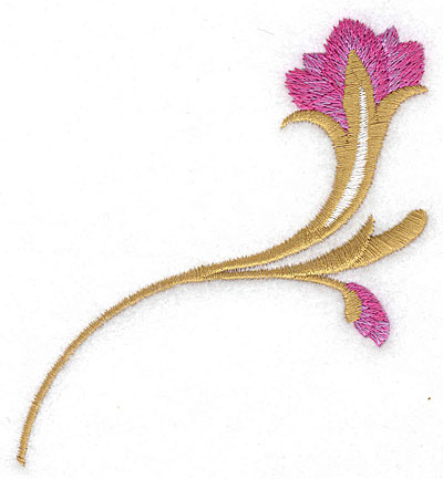 Embroidery Design: Flower A large 3.39w X 3.61h